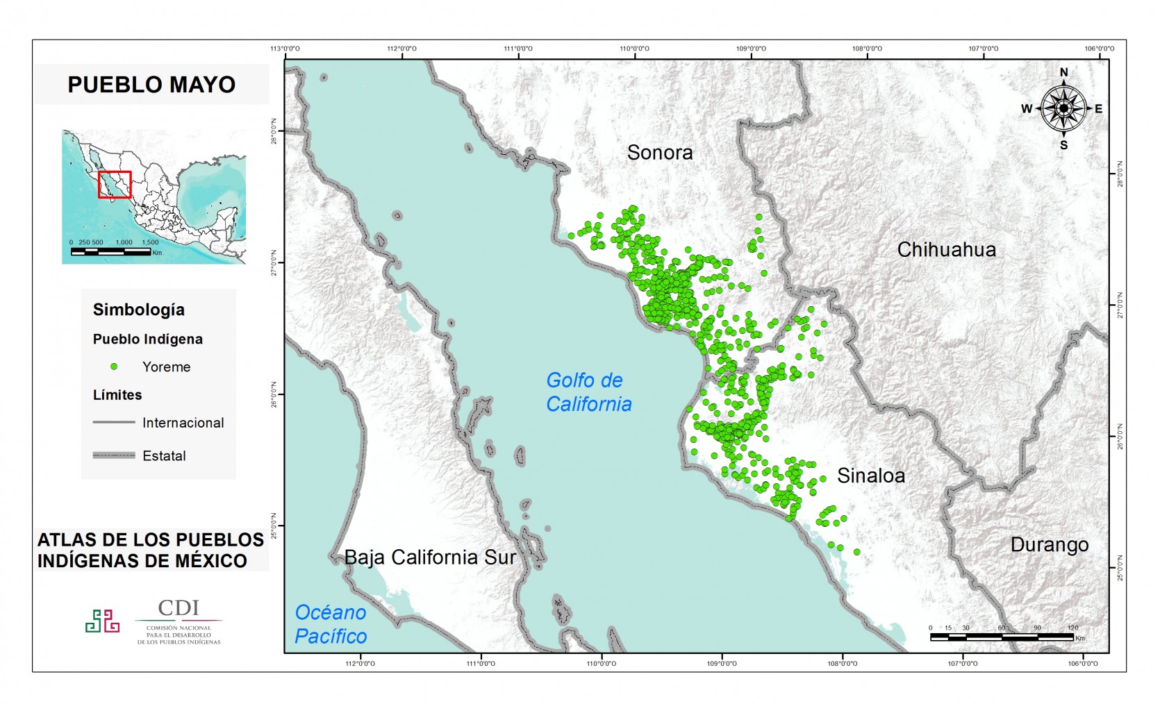 Mapa Mayo Atlas De Los Pueblos Ind Genas De M Xico Inpi